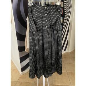 Torrid strapless polka dot dress